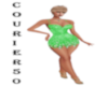 C50 Green Glitter Dress