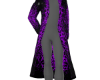 Purple Crackled Overcoat