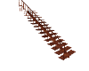 Linear Dark Wood Stair L