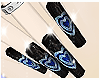 blue heart$ nail$