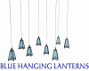 KK Blue Hanging Lanterns