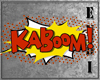 Kaboom Comic Sign