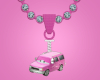Pink Car Necklace