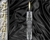 Lit Silver Candle