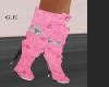 pink sexy boots