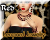 MS Leopard necklace red
