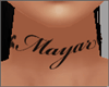 Mayar's Neck Tattoo