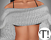 T! Crop Grey Sweater