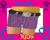 !Kids Purp Denim Shorts