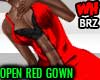 Open Red Gown BRZ