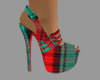  Red/green Heels