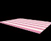 Pink&White Striped Rug