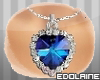 Blue Heart Necklace