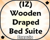 (IZ) Wooden Draped Bed