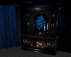 Black Blue Fireplace