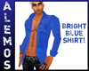 bright blue shirt