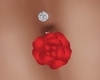 VDay Rose Belly Piercing