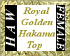 Royal Golden Hakama Top