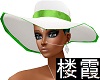 hat green white