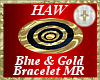 Blue & Gold Bracelet MR