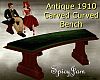 Antq 1910 Curved Bench G