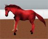[X]Red Rideable Horse