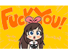 Cutout Fuck You Anime