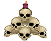 skulls pink candle