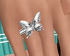 Silver Butterfly Ring