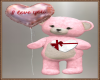 Pink I Love You Bear