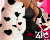 White Fur Hearts Black