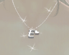 M' Letter E Necklace