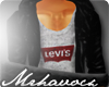 MH|X Levi blk jeansjackt