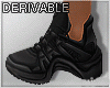 E* Black Futuristic Shoe