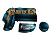 Blue Indian Couch