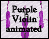 Purple animated violin