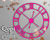 Modern Pink Clock