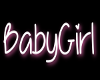 Baby girl head sign