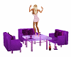 Purple club dance table