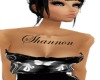 Shannon custom chest tat