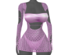 Purple mesh dress
