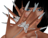 Alicia Silver Bfly Nails