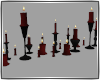 Red Floor Candles