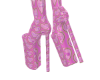 Pink winter boots