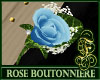 Boutonniere Rose SkyBlue