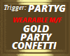 CONFETTI, GOLD, PARTY