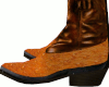 Gold Ostrich Cowboy Boot
