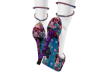 Graphic Skull Heels