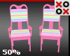 50% Scaler Pink Chairs