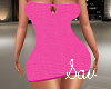 Lycra Dress-Pink